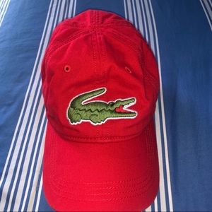 Lacoste red hat